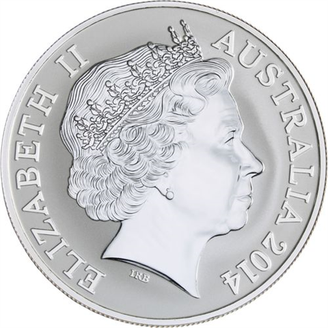 Australien-1 Dollar-2014-AGstgl-Graham Krokodil-RS