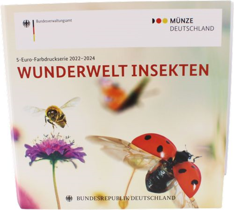 Deutschland-9x5 Euro-2022-2024-PP-Wunderwelt Insekten-VS