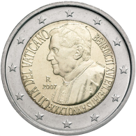 Vatikan-2-Euro-2007-80-Geburtstag-Papst-Benedikt-RS
