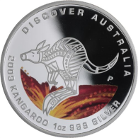 Australien-1 Dollar-2009-AGpp-Kangaroo-Farbe-RS