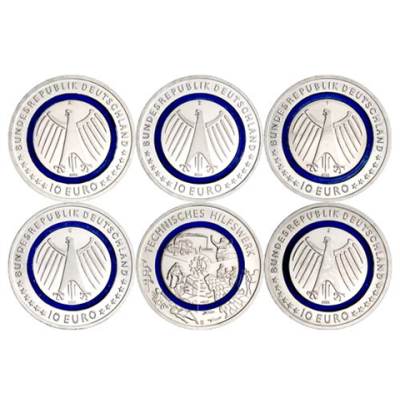 Deutschland--10Euro-2025-bfr-Technisches-Hilfswerk-RS-A-D-F-G-J
