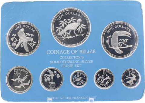 Belize-16,91 Dollar-1975-PP-KMS-Etui