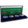 Kanada-4x5Dollar-2017-AGstgl-Casino Edition-Farbe-Etui