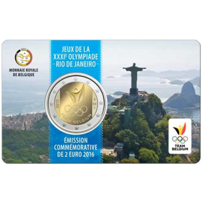 Belgien 2 Euro 2016 Stgl Olymp Team in Rio in Coincard III