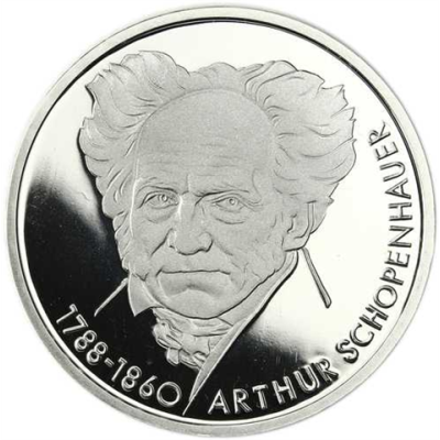 Deutschland 10 DM Silber 1988 PP 200. Geburtstag von Arthur Schopenhauer I