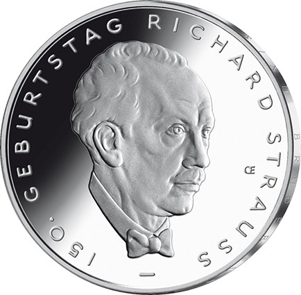 Gedenkmünze 10 Euro Richard Strauss 