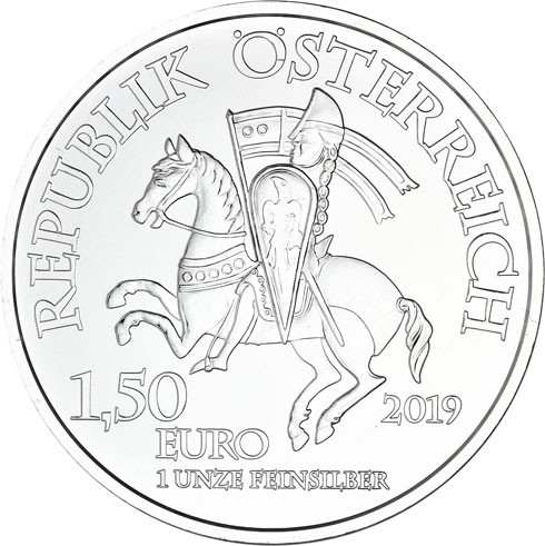 Österreich 1 oz Silber 825 Jahre Münze Wien 2019 