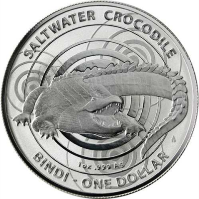 Australien 1 Dollar 2013 stgl.  Saltwater Crocodiles - Bindi I