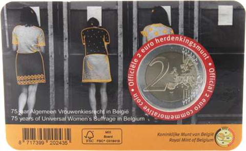 Belgien-2Euro-2023-bfr-Frauenwahlrecht-Coincard-RS