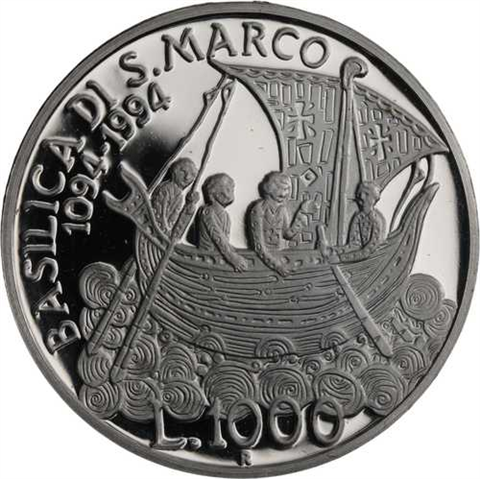 Italien-1000Lire-1994-AGpp-Basilica di S.Marco-RS