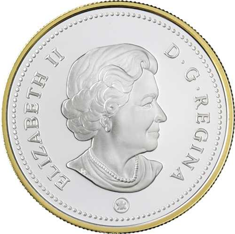 Kanada 1 Dollar 2008 PP 100 J. Kanadische Münze Gilded Edition-I