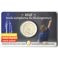 Belgien 2 Euro 2015 coincard Europäisches Jahr für Entwicklung 1