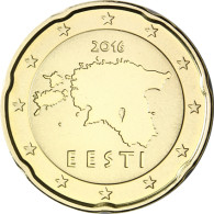 Estland 20 Cent 2016 bfr. Landkarte