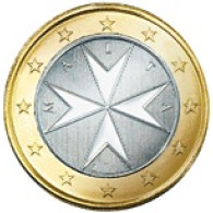 1 Euro Münze 2008 aus Malta