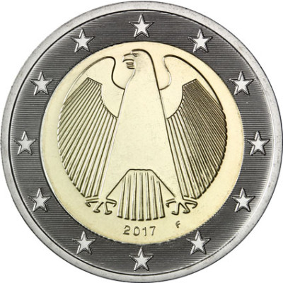 BRD 2 Euro Münze 2017 Bundesadler 