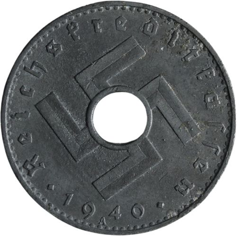 Deutschland- 5 Reichspfennig-1940-Kurs-RS
