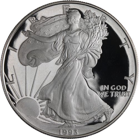 USA-1 Dollar-1993-AGpp-Silver Eagle-RS
