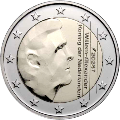 Niederlande-2Euro-2025-stgl-König-Willem-Alexander-RS