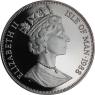 Isle of Man-1 Crown-1988- AGpp-Manx Katze-VS