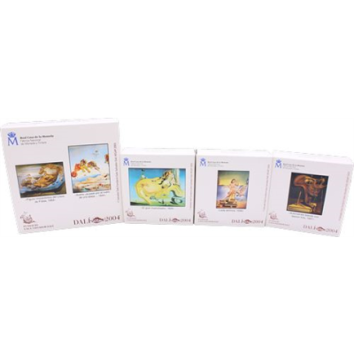 Spanien-50 Euro+3x10 Euro-2004-AGpp-Dali-Etuis