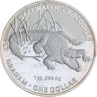 Australien-1 Dollar-2014-AGstgl-Graham Krokodil-RS