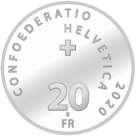 Schweiz 20 Franken 2020 150 Jahre Schweizerischer Feuerwehrverband