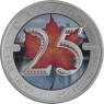 Kanada-5 Dollar-2013-AGstgl-FD-Farbe-25 Jahre Maple Leaf-RS