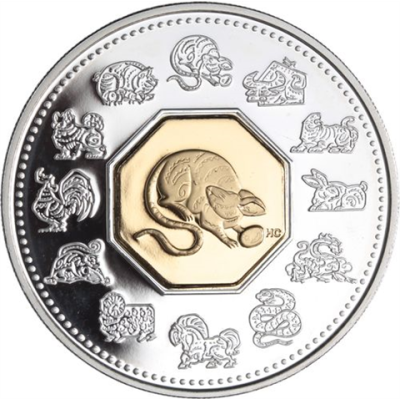 Kanada-15 Dollar-2008-AGpp-Ratte-RS