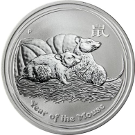 Australien-1Dollar-2008-1OzSilber-Lunar-Maus-RS
