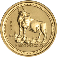 Australien-15Dollar-1997-AUstgl-LunarI-Ochse-RS