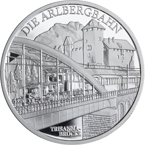Österreich-6x20Euro-2007-2009-AGpp-Eisenbahn-EtuiI