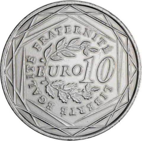 Frankreich-10 Euro-2009-AGstgl-Säerin-RS