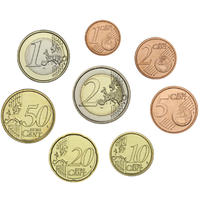 1 Cent - 2 Euro ab 2007