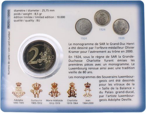 Luxemburg-2 Euro-2004-Monogramm-CC-RS