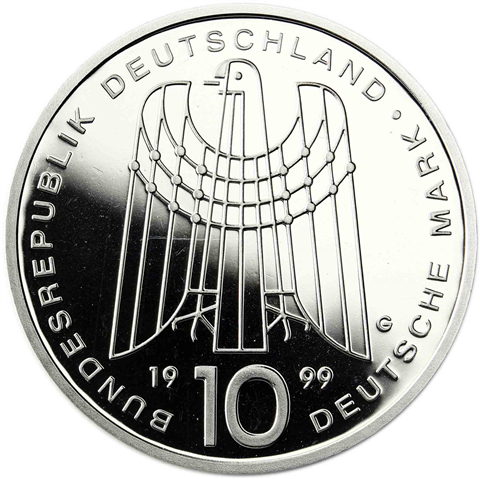 Deutschland 10 DM Silber 1999 PP 50 Jahre SOS Kinderdörfer I