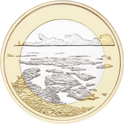 Finnland-5-Euro-2018-bfr-Landschaften---Archipel-See