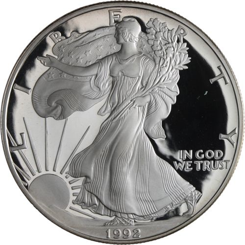 USA-1 Dollar-1992-AGpp-Silver Eagle-RS