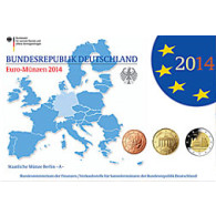 Deutschland 5 x 5,88 Euro 2014 PP  KMS im Blister Mzz. A - J