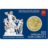 Vatikan 50 Cent 2012 Stgl. Benedikt XVI in Coin Card Nr. 3 Laokoon Gruppe