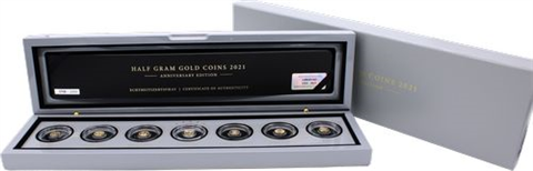Gabun-7x1000 Francs-2021-AUpp-Rhod-Edition-Etui