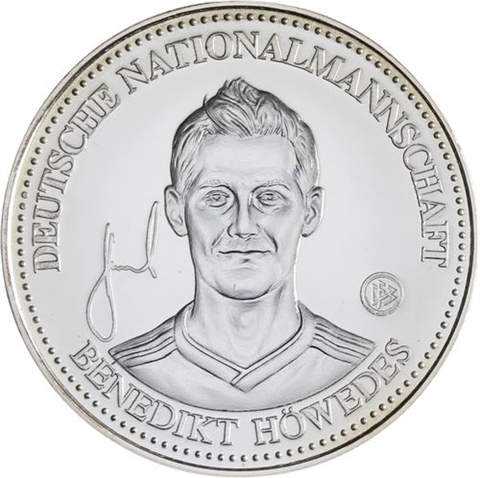 Set I+II Silber-Gold-Gedenkprägungen-der-Nationalmanschaft-2014