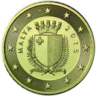 Malta 10 Cent 2015 bfr. Staatswappen Malta 