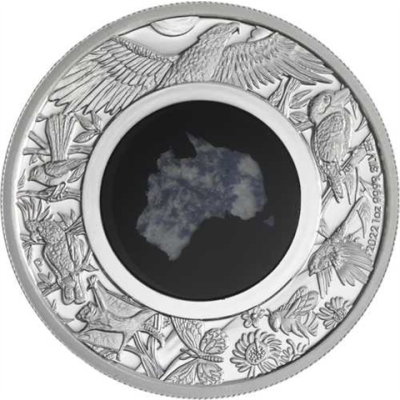 Australien-1 Dollar-2022-AGpp-Blue Lepidolite Great Southern Land-RS