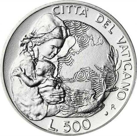 Vatikan-500-Lire-1995-Jahr-der-Frau-RS