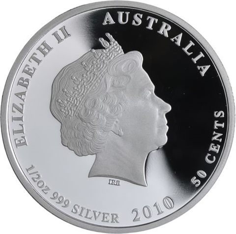 Australien-50 Cent-2010-AGpp-Seahorse-Farbe-RS