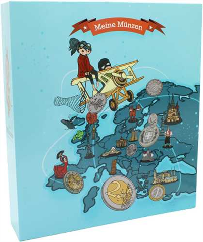 Leuchtturm Kinder-Münzalbum Europa für 48 Münzen stehend