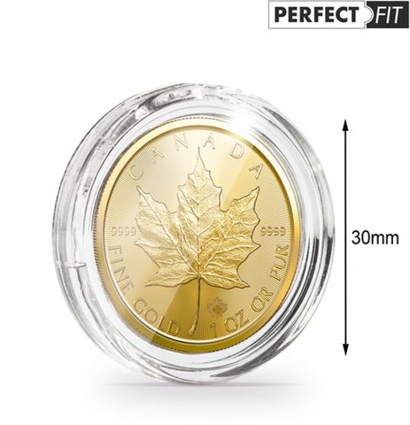 365300 - ultra-perfect-fit-muenzkapseln-fuer-1-oz-maple-leaf-gold-3000-mm-10er-pack