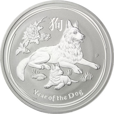 Silbermünze Jahr des Hundes Australien Lunar Serie II Year of the Dog