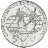 San Marino  5 Euro 2004 Fußball WM 2006 Deutschland 