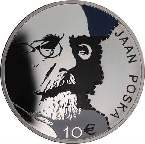 Estland-10 Euro-2016-AGpp-Farbe-Jaan Poska-Etui